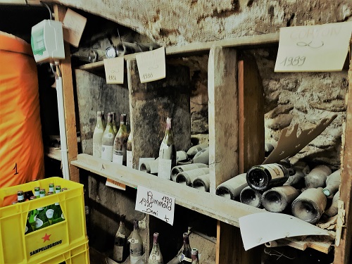 Old dusty wine cellar