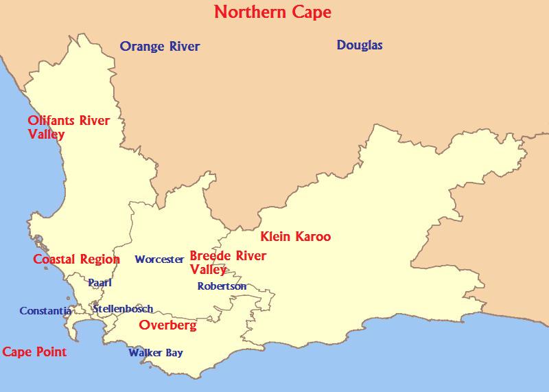 South African wine regions